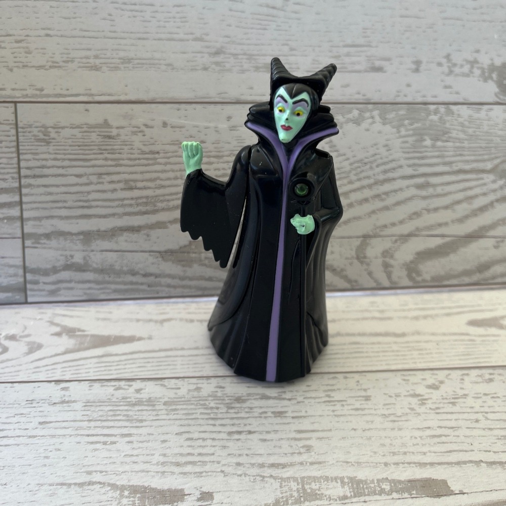 Disney Maleficent Sleeping Beauty McDonalds Happy Meal Toy Figure Vintage Black